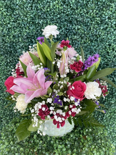 Basket O Luv from Forever Flowers, flower delivery in St. Thomas, VI