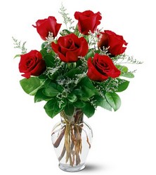 6 Red Roses from Forever Flowers, flower delivery in St. Thomas, VI