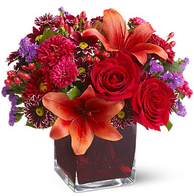 Autumn Grace from Forever Flowers, flower delivery in St. Thomas, VI