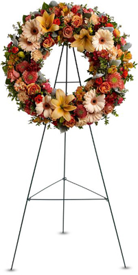 Wreath of Remembrance from Forever Flowers, flower delivery in St. Thomas, VI