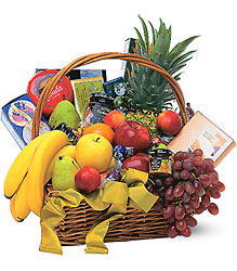Gourmet Fruit Basket from Forever Flowers, flower delivery in St. Thomas, VI