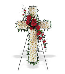 Hope and Honor Cross from Forever Flowers, flower delivery in St. Thomas, VI