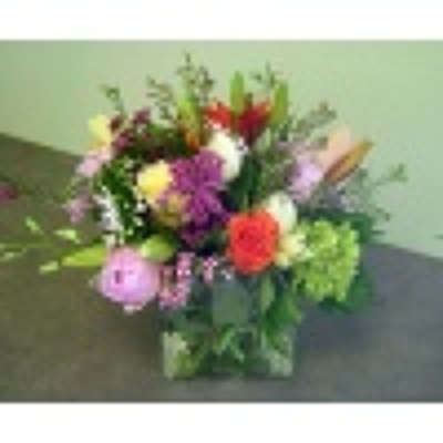 Vibrant Vase from Forever Flowers, flower delivery in St. Thomas, VI